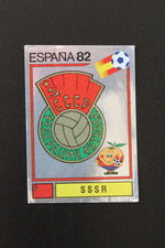 ♣ PANINI WM WC ESPANA 82 1982 ♣ 382 SSSR ♣ RARO ♣ foil badge scudo stemma ♣
