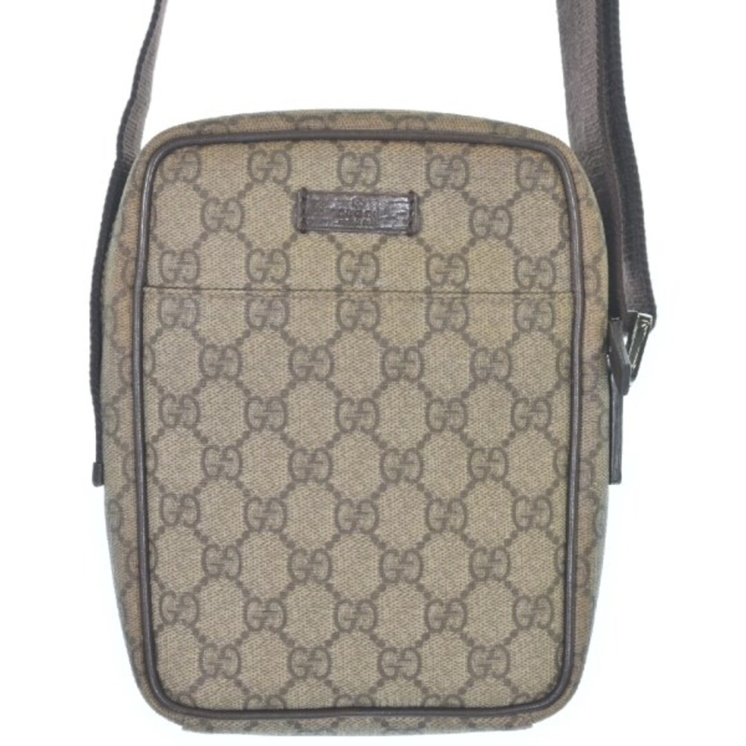 GUCCI Beige GG Canvas Shoulder Bag Used Free Shipping