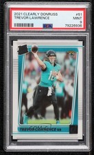 2021 Panini Clearly Donruss Rated Rookie Trevor Lawrence #51 PSA 9 MINT sj2