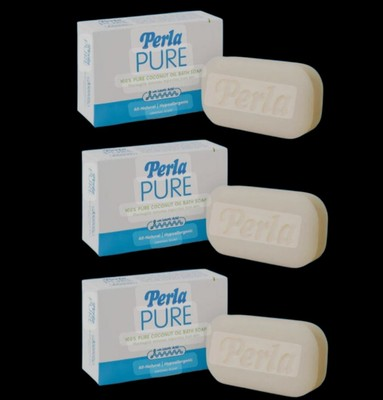 #ad 3 BARS Perla Pure Bath Hypoallergenic Soap 125g x 3 $28.88