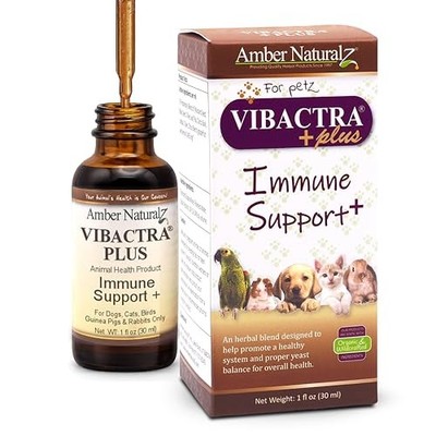 Amber NaturalZ Vibactra Plus Herbal Supplement Dogs Cats Birds