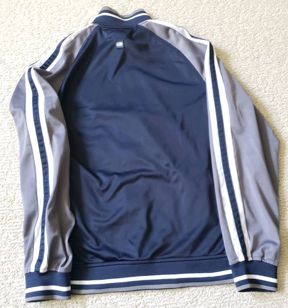 Y2K ECKO UNLTD Track Jacket Navy Blue Gray Size Medium 2015 - product detail image 5