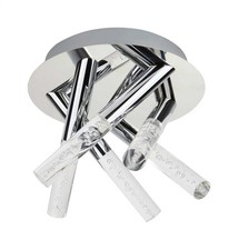 Bathroom Light Silver Bubbles LED 5 IP44 Chrome Searchlight 2375-5CC