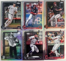 2025 Topps Chrome MLB Baseball - Base Parallel & Rookie Cards - You Pick!