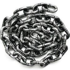 Halloween Plastic Fake Chain,6 Feet Chain Costume Prop 1 Pack
