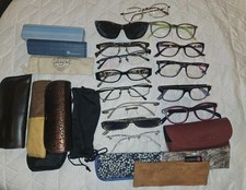 14 Glasses 14 Cases Eye Glasses- Lot of glasses and cases