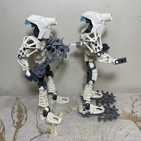 Set Of 2 LEGO Bionicle Toa Metru Toa Nuju (8606) Complete Figure - No packaging