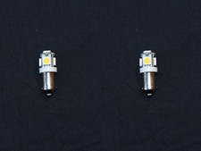 2 Warm White 6V 6.3V Bayonet Lamp LED Light Bulbs for Receiver 47 44 1847