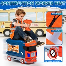 Kids Tool Bench Set with Electric Drill  Work Clothes, 68 PCS Realistic Todd...