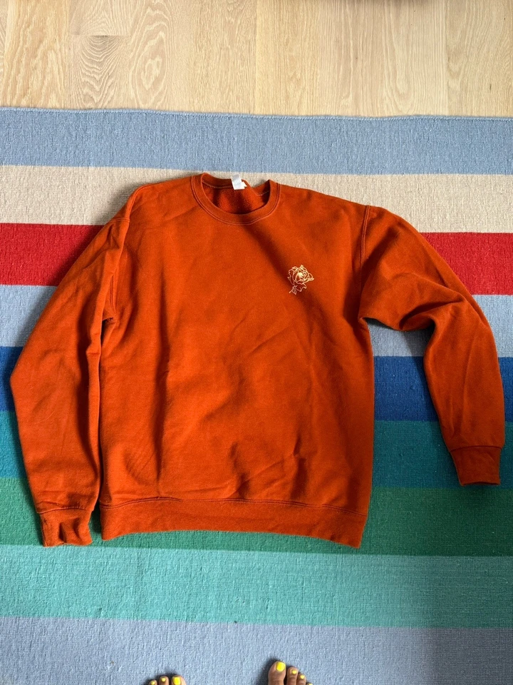 Sudadera Lia Ices Pequeña Naranja Quemado 100% Algodón Buen Estado Foto 2 de 2