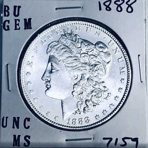 1888 BU GEM MORGAN SILVER DOLLAR UNC MS+++ U.S. MINT RARE COIN 7159