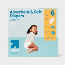 Disposable Diapers - Size 6 - 96ct - up up