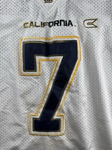 Vtg Colosseum Cal Berkeley Football Jersey XL WHITE #7 NO NAME - Picture 2 of 12