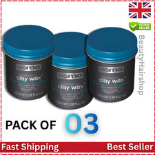 Osmo Clay Wax 100ml Men Hair Styling Grooming Barbers Matte Textured Pack of 3