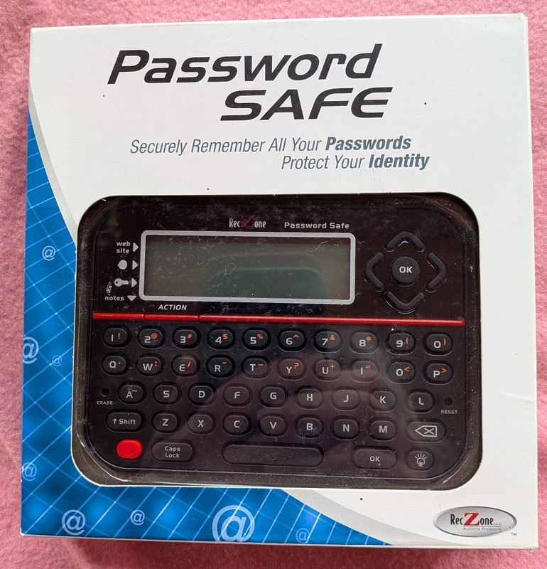 Password Keeper Safe Vault Password Organizer RecZone Model 595 -  New In Box