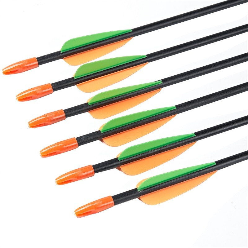 Fiberglass Hunting Arrows 28 inch Kids Archery Arrows Youth Recurve