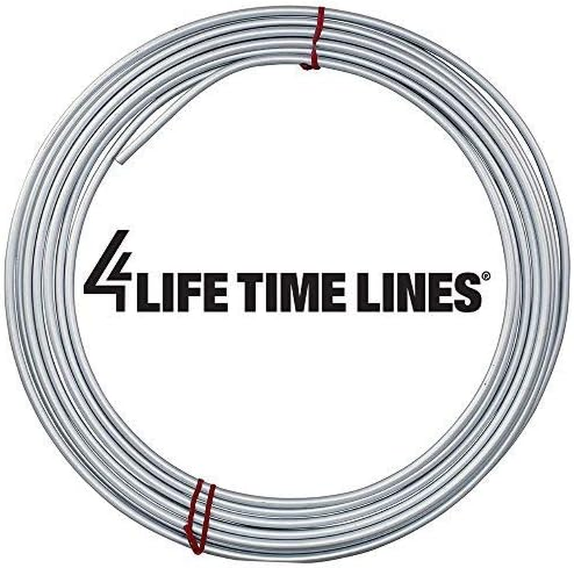 4LIFETIMELINES 1/4" X 25' Galvanized Steel Brake, Fuel, Transmission