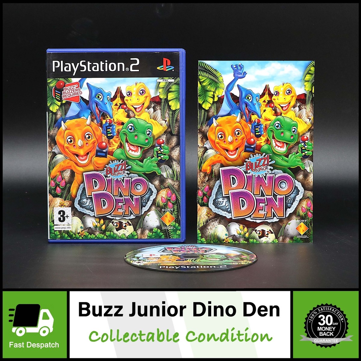 Buzz! Junior Dino Den PS2 Review -  