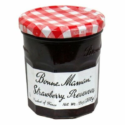 Bonne Maman Strawberry Preserves, Case of Six 13 Oz Glass Jars