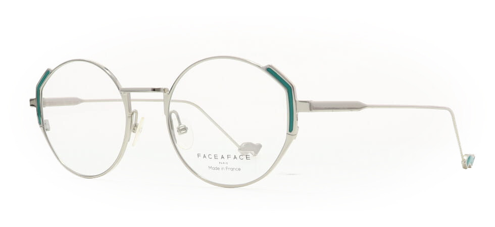 La:face / La:face V系 La'face ever green Face a Face LACCA 1 LM501 Silver Meadow Green Eyeglasses 47mm | eBay