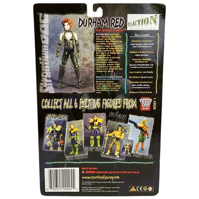 Durham Red 2000 AD Toy 1999 Re Action Figures Vampire MOC Judge