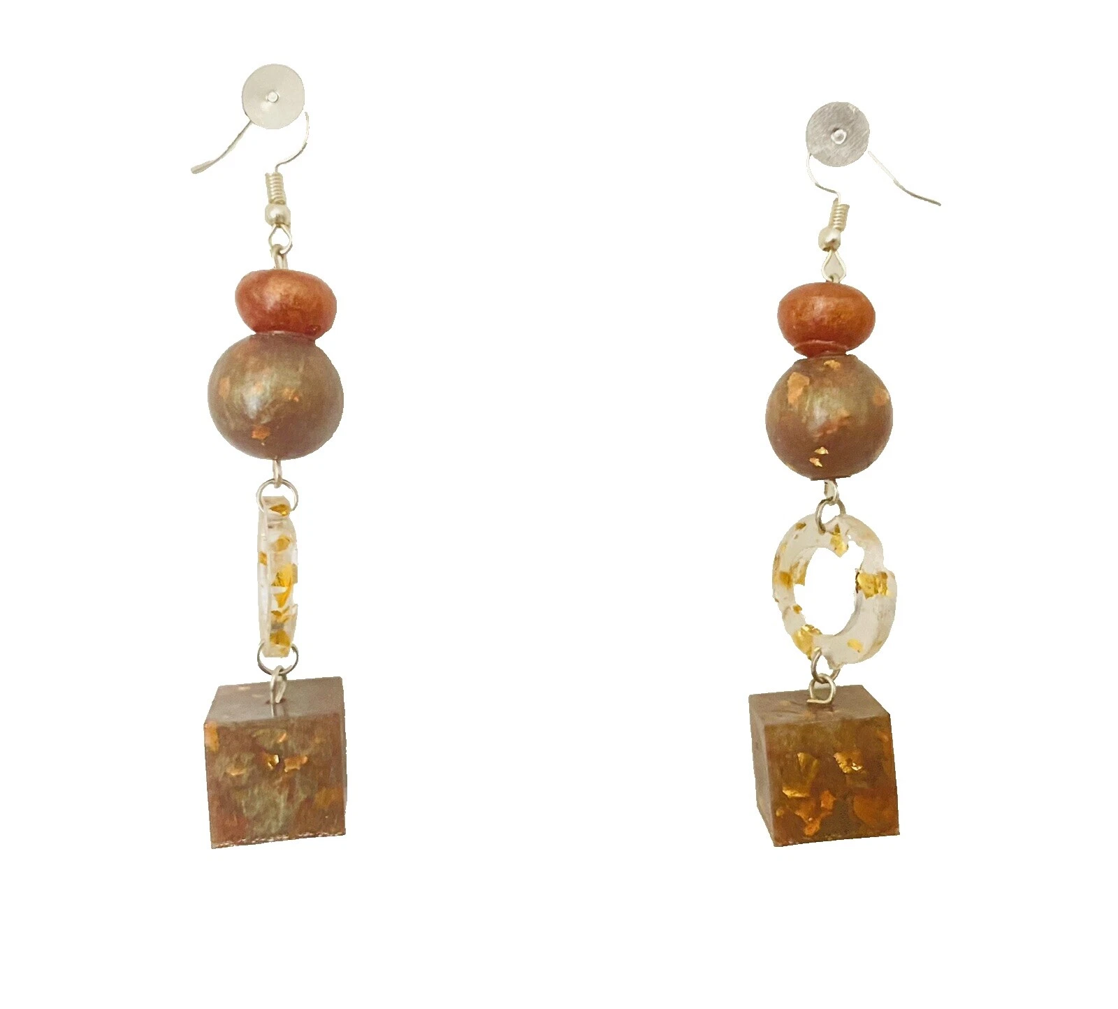 Joyería de Moda Marrón de resina