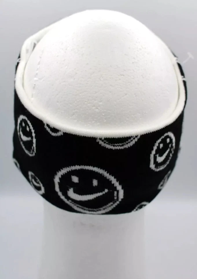 Nike Diadema Tejida Sin Costuras Adulto Reversible Estampado Completo Negro/Blanco Foto 3 de 4