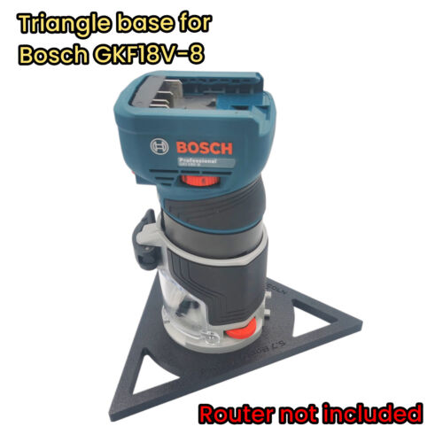 Bosch GKF18V-8 router Triangle sub base Groove Jig Slotting Made in UK - Picture 3 of 7