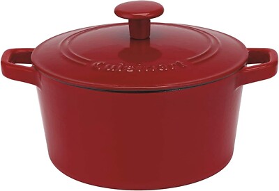NEW IN BOX Cuisinart Chef's Enameled Cast Iron 3-Quart Round Covered Casserole