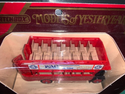Matchbox Models of Yesteryear Y23 1922 Aecomnibus RAC NEW IN BOX England Made - Picture 3 of 4