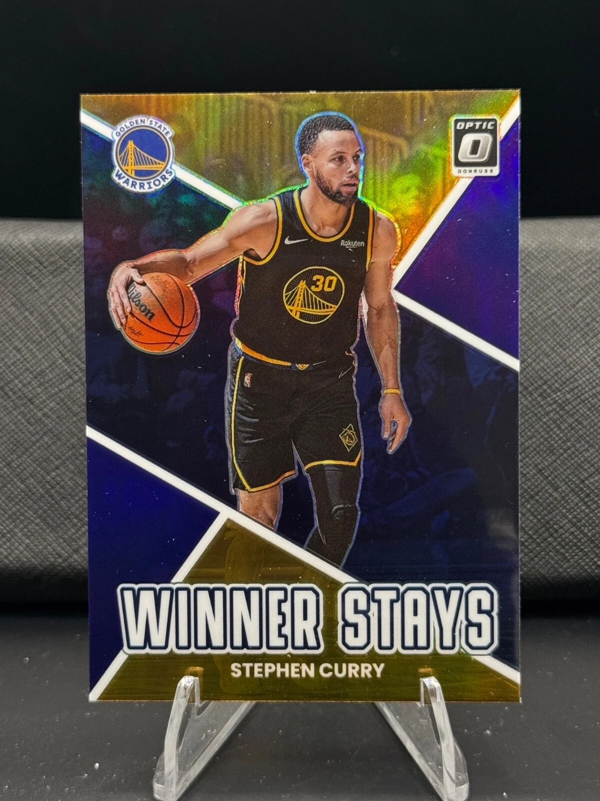 2022-23 Panini Donruss Optic - Stephen Curry, #18 - Winner Stays HOLO - Warriors