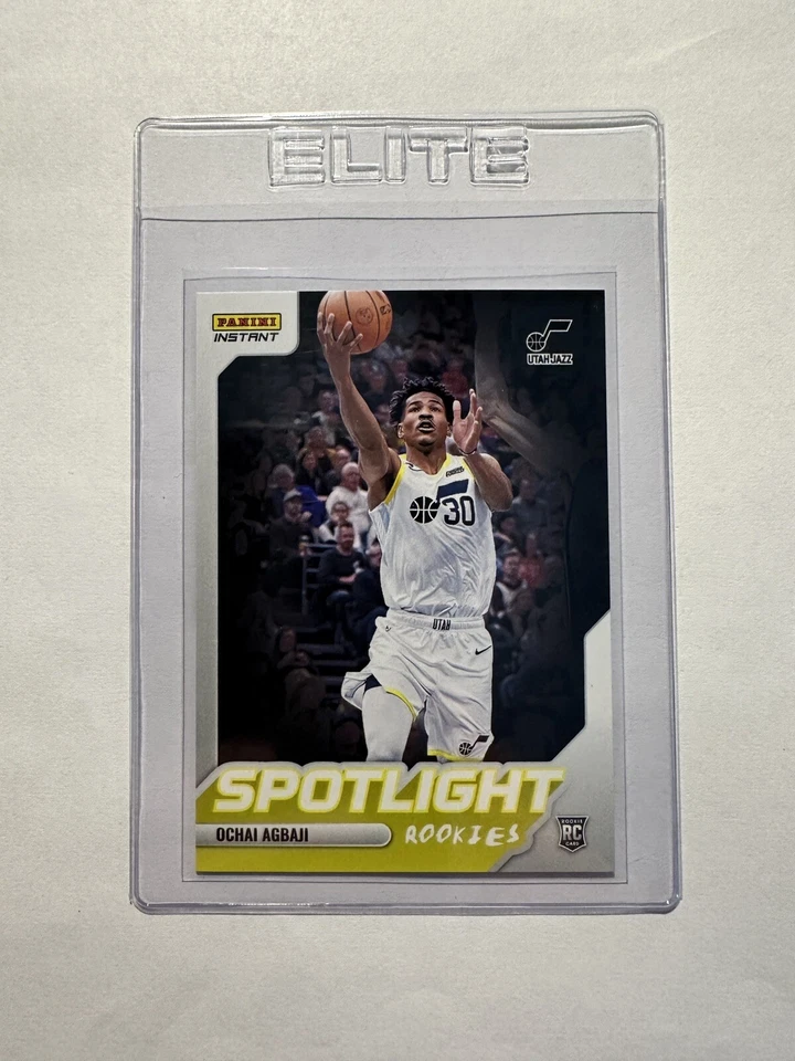 2022-23 Panini Instant “SPOTLIGHT ROOKIES” OCHAI AGBAJI 1/965 Card #RS14 RC - Image 2 of 3