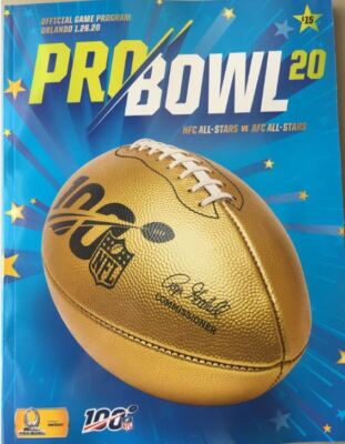 2020 NFL PRO BOWL GAME PROGRAM OFFICIAL LIMITED EDITION AFC NFC ALL  STARS UK