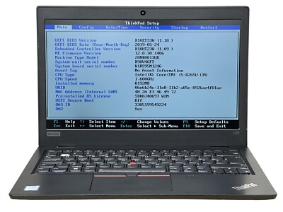 Lenovo ThinkPad L390 13,3'' Quad i5 8265U 8GB RAM 256GB NVMe WLAN HDMI Laptop LE3