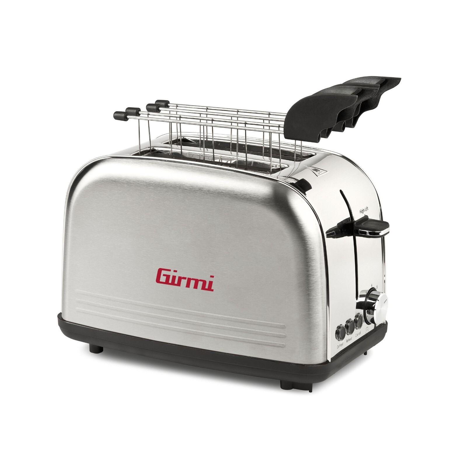 Tostapane Elettrico Girmi TP57 Pinze In Acciaio Inox  Grigio 8 livelli 850W