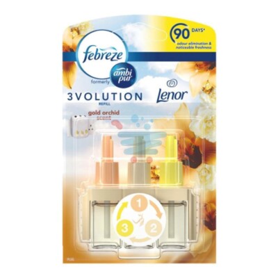 304,44 /L- 9x AMBI PUR 3volution Nachfüllung Lufterfr. ''Lenor Gold Orchid''- 20ml