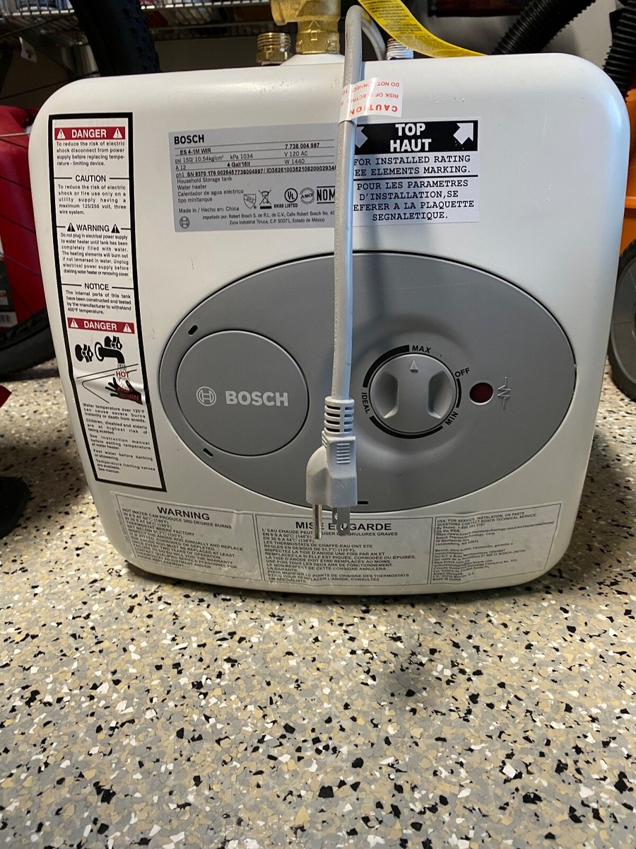 BOSCH Electric Mini-Tank Water Heater - 4-Gallon; Tronic 3000 T (ES4). Used  2x | eBay