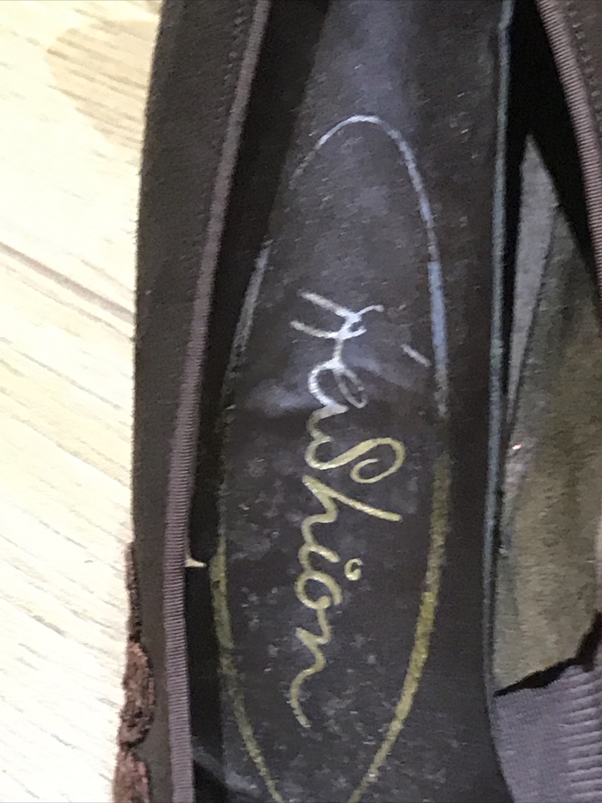 1960s Brown Suede "Fashion" Stiletto Court Shoes, Size 4 UK approx. 9