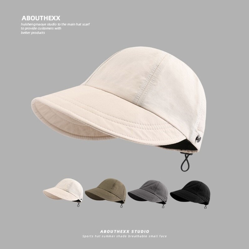 Adult Quick Drying Hat Portable Wide Brims Hat Simple Baseball Hat for Outdoor