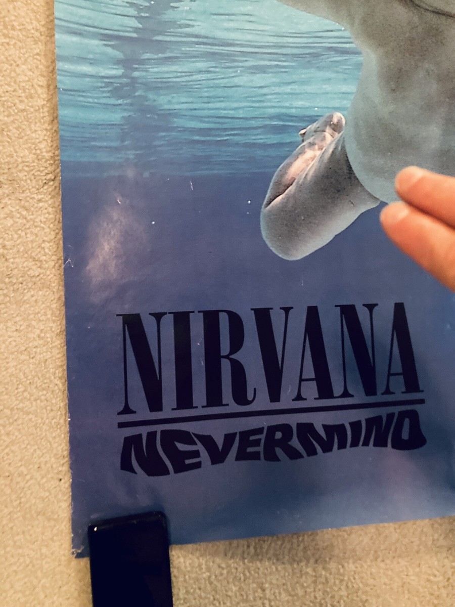 NIRVANA * Vtg 1991 PROMO Nevermind Poster * Sub Pop lp