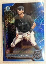 2022 Bowman Chrome Yiddi Cappe Blue Mojo #d 138/150