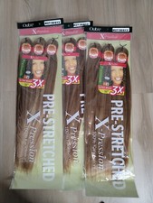 3 Pack Pre Stretched Braiding Hair 9X 52" COLOR 27/30/613 X-Pression Outre