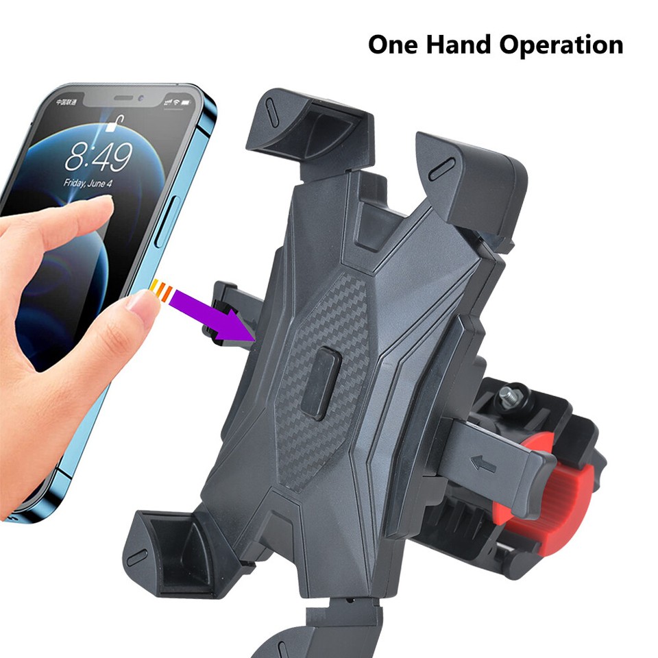 Support Téléphone Pour Vélo/moto – Aluminium, Fixation Guidon – 2025
