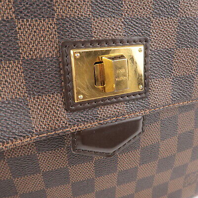 Authentic Louis Vuitton Besace Roseberry Damier Ebene N41178 Shoulder Bag  LD554