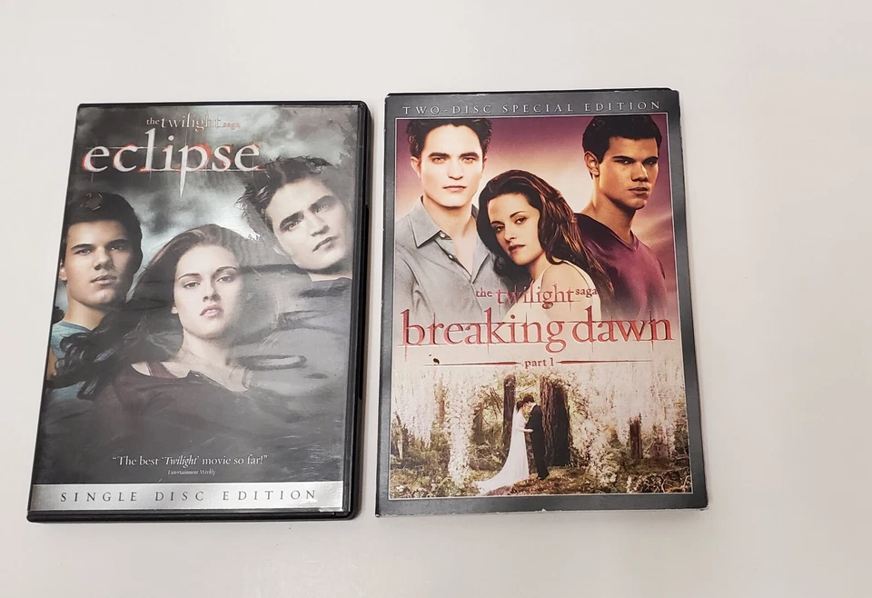 Twilight Saga DVD Collection Lot of 5 Disc Movie Set Bundle With Case. Good Cond - Image 4 of 4