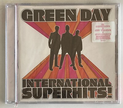 STILL SEALED! GREEN DAY INTERNATIONAL SUPERHITS!~HYPE STICKER~POP PUNK MASTERS