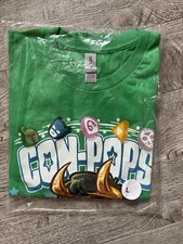 MENS NIP Large Con Pops Dig Into Fandom Gildan Green T-Shirt