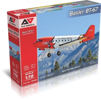 A&A Modelle 7242 Maßstab 1:72 Douglas DC-3 BT-67 Turboprop Utility Flugzeugfeuer