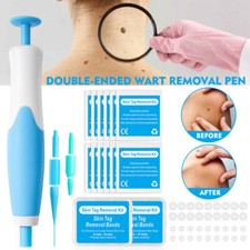 Painless Skin Tag Mole Wart Removal Kit Body Auto SKIN TAG Bands Remover Safe