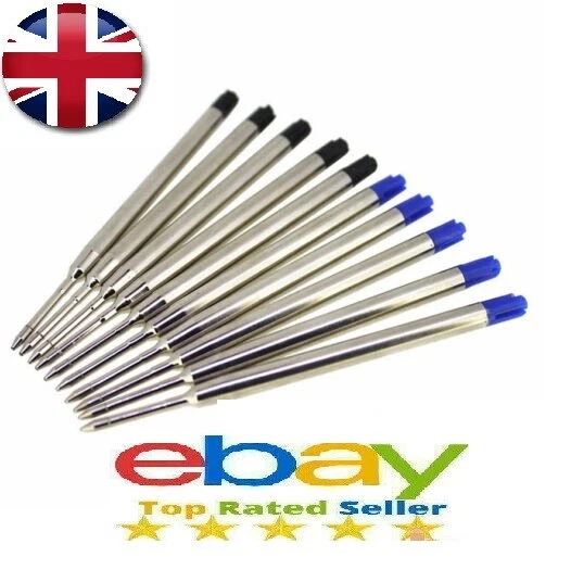 Black Or Blue Parker Compatible Ink Pen Refills G2 Ballpoint Pens 0.7mm Medium